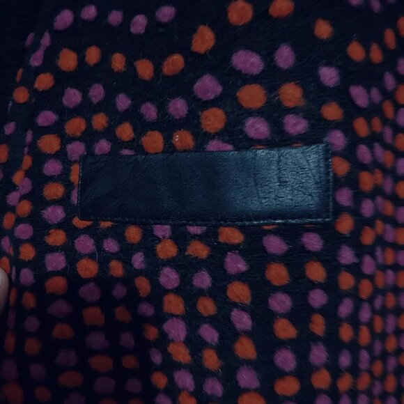 Michael Tyler Polka Dot Jacket Coat Pullover Long Sleeves Blackberry/pink- L - Picture 6 of 8